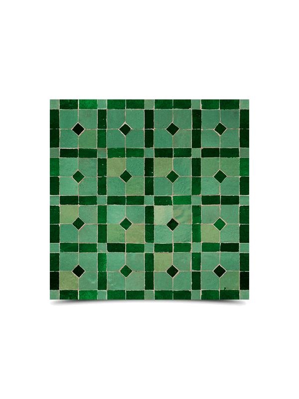 Moroccan Mosaic Pattern Light & Dark Tile - Elegant Design
