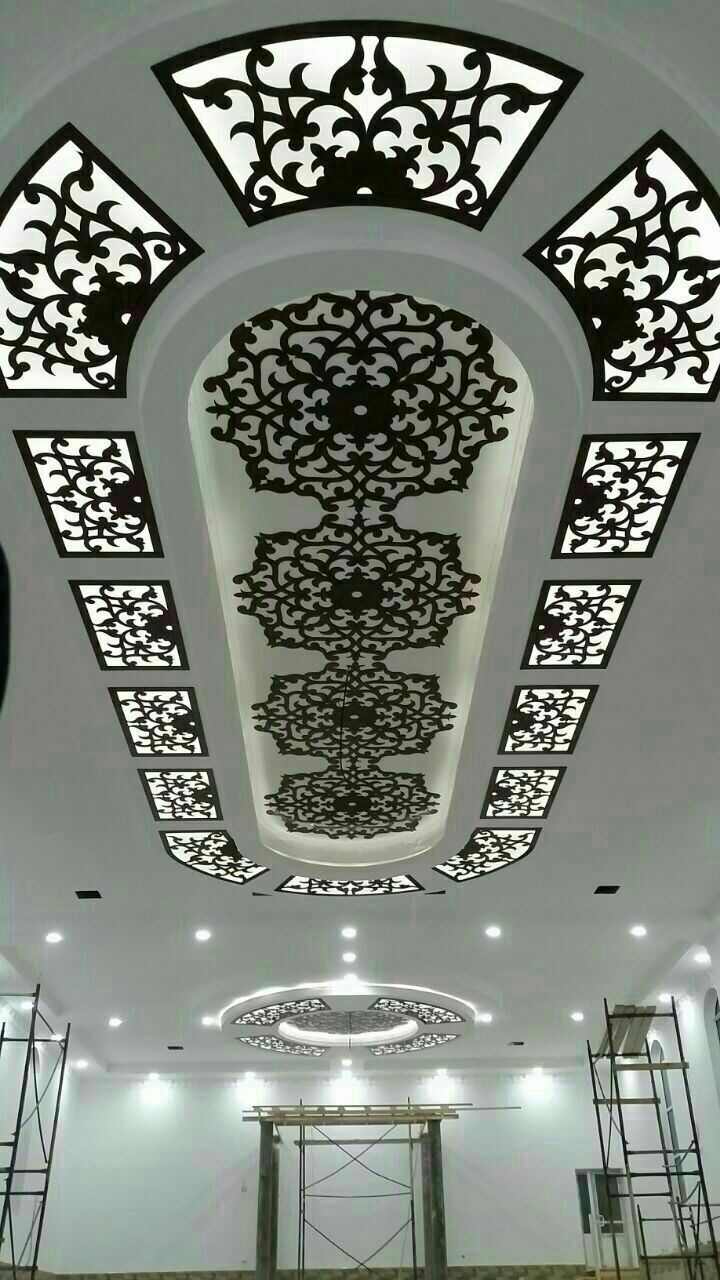 Distinctive Moroccan-Inspired Gypsum Plaster Arch