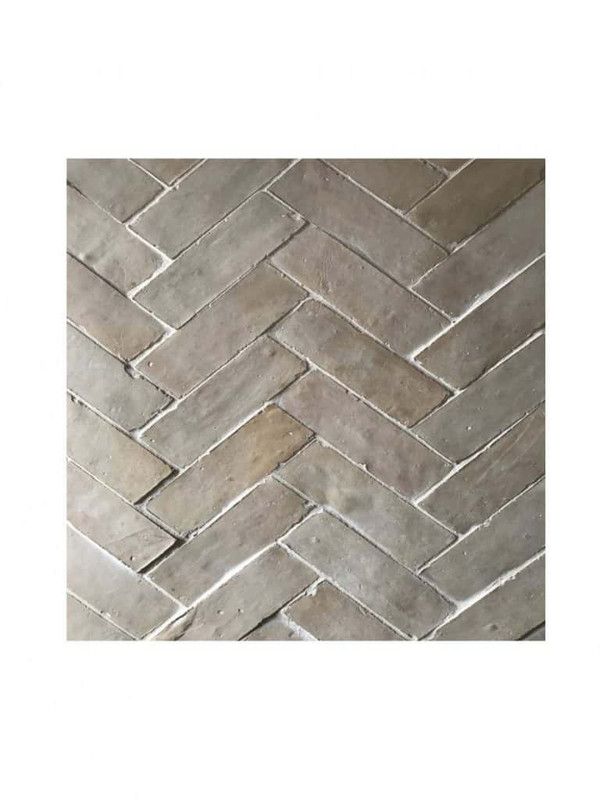 Handcrafted Brownish Gray Bejmat Tiles - Moroccan Vintage Charm