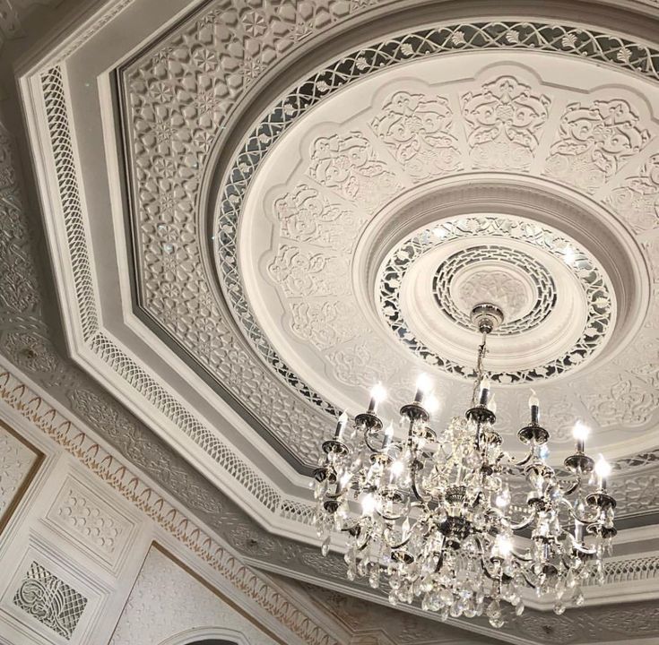 Luxury Moroccan-Inspired Plaster Ceiling Panel