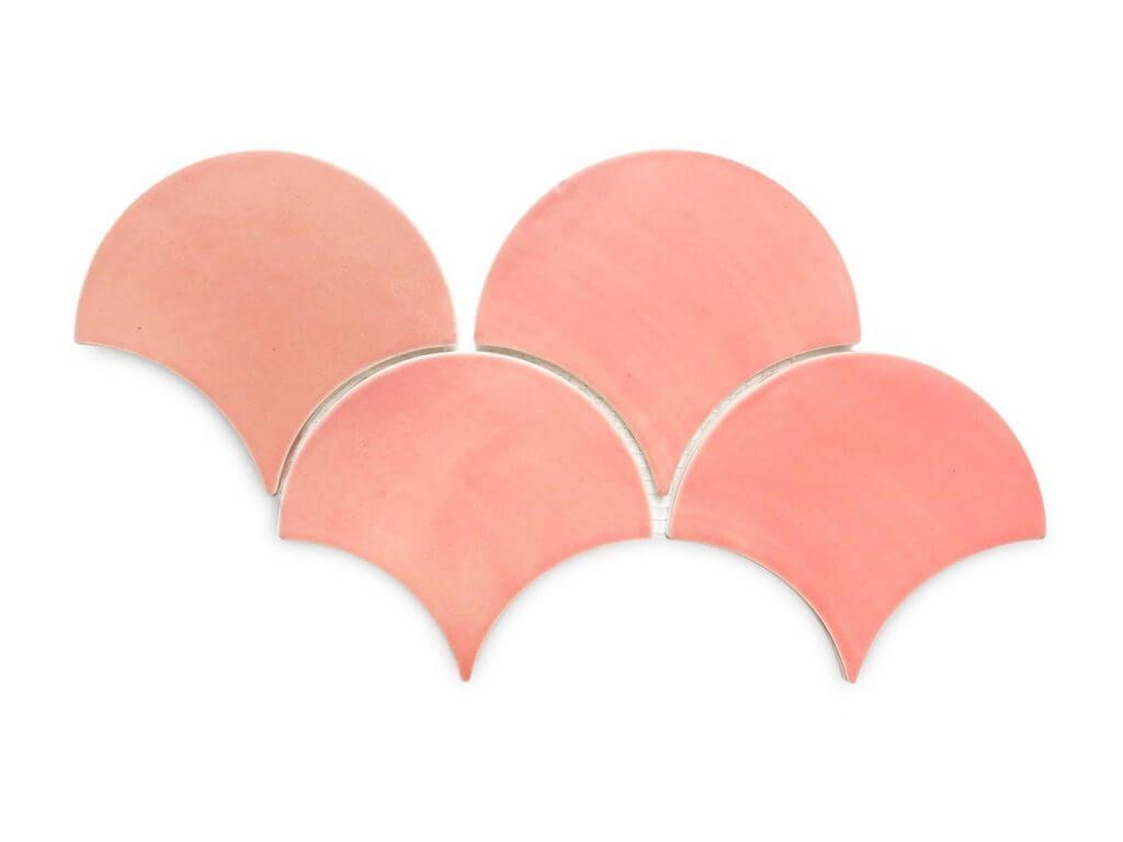 Large Grapefruit Moroccan Fish Scale Tiles - High-Quality and Waterproof