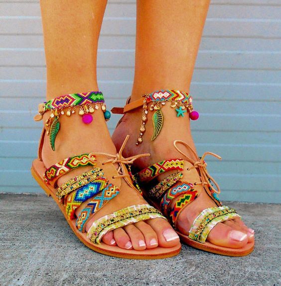 Boho Sandals 032 - Trendy and Chic Footwear for Fashionistas