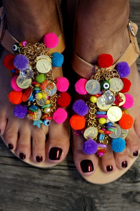 Sandalias Bohemias 041 - Diseño BoHo Exclusivo - Moda Verano