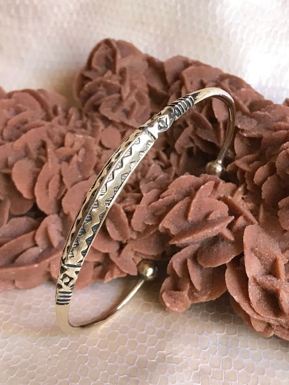 Moroccan Tuareg Berber Silver Geometric Bracelet, Adjustable Elegance