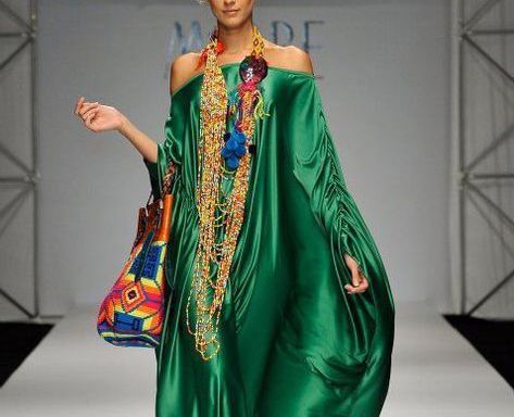 Exquisite Moroccan Embroidered Kaftan Dress - Bohemian Chic Style