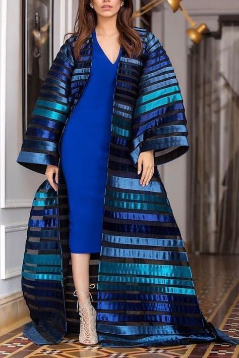 Moroccan Embroidered Kaftan Dress – Bohemian Chic Style