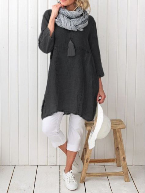Marokkansk Kaftan Kjole med Unikt Broderimønster