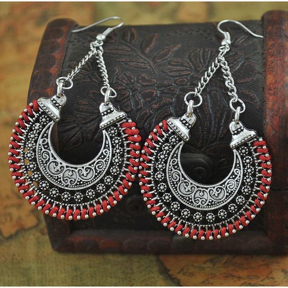 Moroccan Tuareg Berber Handcrafted Geometric Earrings