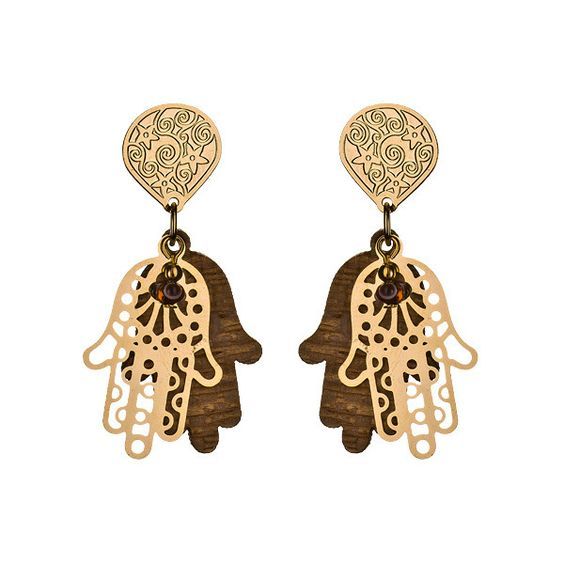 Berber Geometric Earrings - Handmade Moroccan Tuareg Jewelry