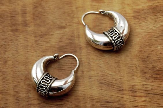 Moroccan Tuareg Berber Geometric Earrings Elegantly Handcrafted
