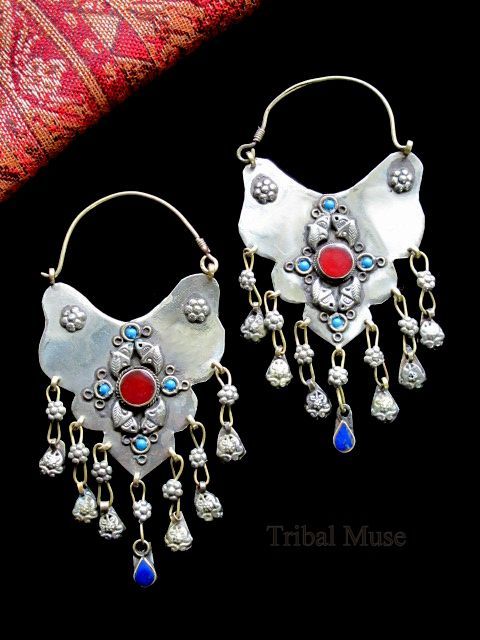 Moroccan Berber Handcrafted Earrings - Ethnic Tuareg Design