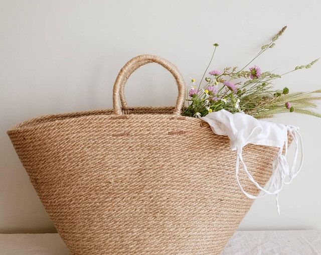 Exquisite Handcrafted French Market Basket | Eco-Friendly & Ethically Made