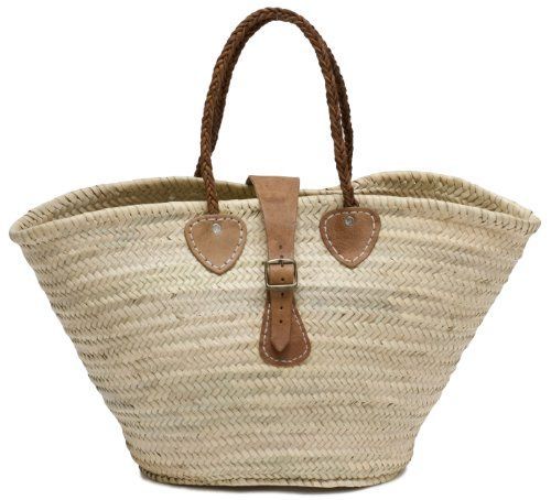 French Handwoven Boho Market Basket - Eco-Friendly & Ethically Crafted