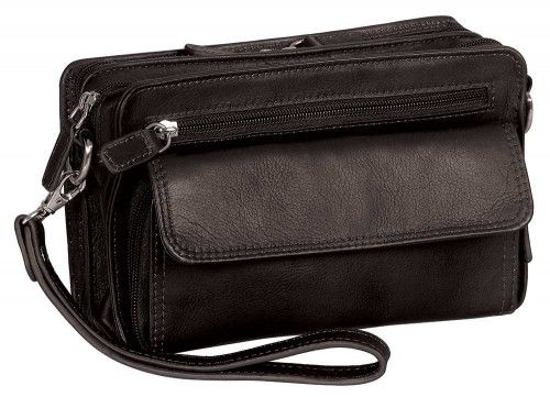 Premium Moroccan Leather Handbag | Dark Brown, Spacious Organization