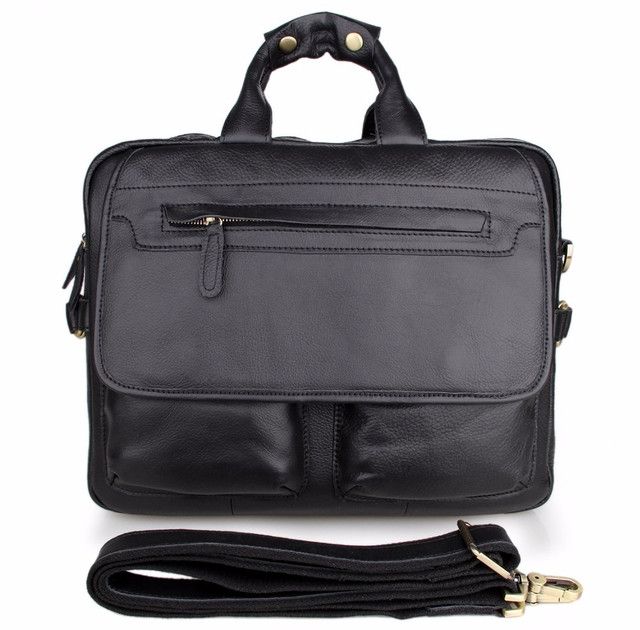 Handmade Black Leather Moroccan Messenger Bag | Stylish & Durable
