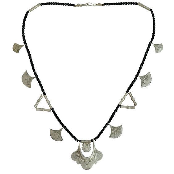 Collar Marroquí Tuareg Bereber Geométrico Hecho a Mano