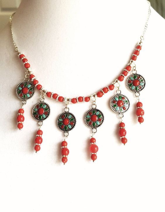 Moroccan Tuareg Berber Geometric Necklace