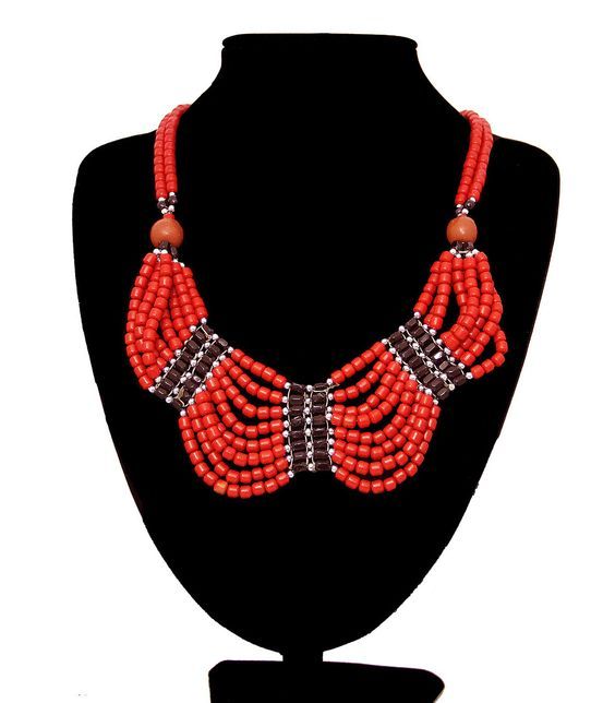 Handcrafted Tuareg Berber Necklace - Geometric Moroccan Design