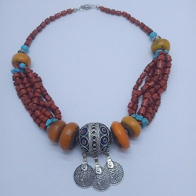 Collar Marroquí Tuareg Bereber Geométrico Handmade