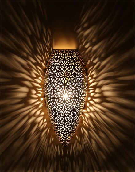 Moroccan Silver Metal Wall Lamps - Vintage Pendant Lighting