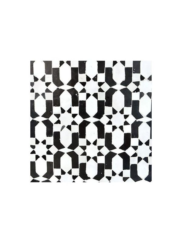 Moroccan Mosaic Black & White Tiles | High-Quality & Timeless