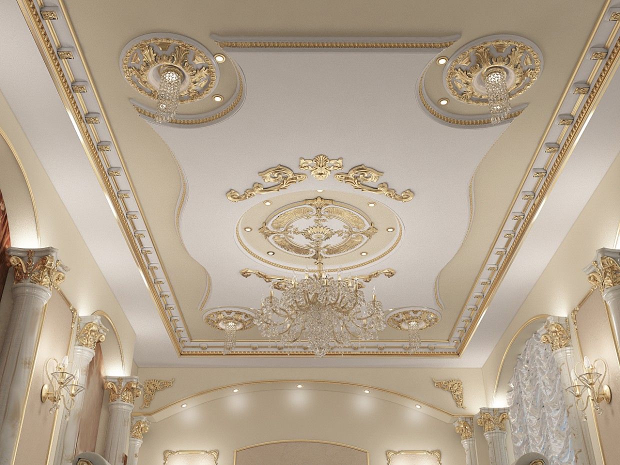 Moroccan Plaster Ceiling Rose - Premium Handcrafted Design