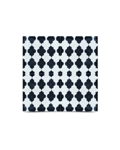 Moroccan Cement Tile Patterns in Black and White - Durable Indoor & Outdoor Tiles