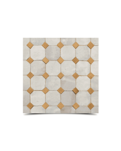 Moroccan Mosaic Beige & White Tiles - Elegant & Durable Choice