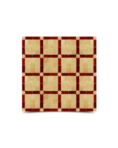 Captivating Moroccan Mosaic Red & Beige Tiles - 168