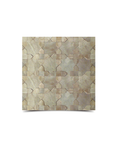 Moroccan Silver Mosaic Tile | Handcrafted Zellige Collection