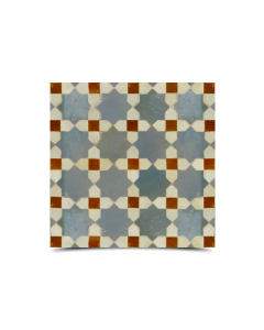 Moroccan Mosaic Tile: Vibrant Multi-Color Star Design