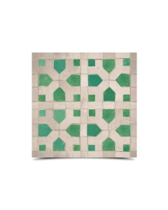 Elegant Moroccan Gray Green Mosaic Tiles