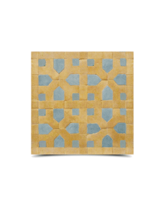 Moroccan Mosaic Tile - Beige & Gray Geometric Design
