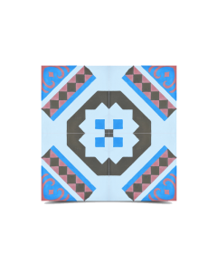 Enhance your space with Moroccan Pastel Cement Tiles.