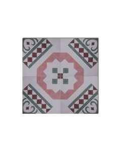 Moroccan Cement Patterns in Ivory White & Light Colors - Exquisite Glazed Tiles