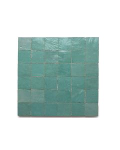 纯色绿色马赛克瓷砖，30厘米 x 30厘米