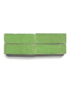 Vintage Lime Green Moroccan Bejmat Tiles - Handcrafted Indoor/Outdoor - Custom Sizing Options