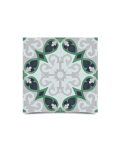 Moroccan Floral Cement Tiles - Spring Color Palette