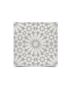 Moroccan Cement Pattern Gray Tiles - Authentic Moroccan Design