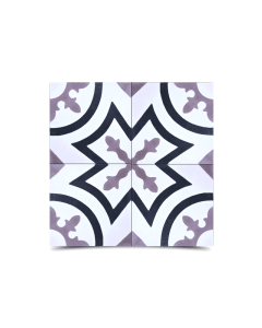 Moroccan Cement Pattern Black - Elegant Moorish-Inspired Tiles