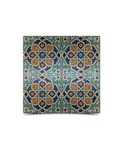 Authentic Moroccan Geometric Hand Painted Tiles - Vibrant Colors