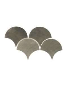 Large Moroccan Fish Scale Tiles in Sooty Grey