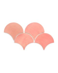 Large Grapefruit Moroccan Fish Scale Tiles - High-Quality and Waterproof