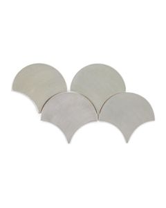 Moroccan Fish Scales - Light Grey Mermaid Tiles