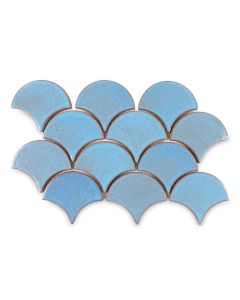 Blue Bell Moroccan Fish Scale Tiles | Indoor/Outdoor Wall, Floor & Backsplash Tiles