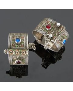 Moroccan Tuareg Berber Silver Geometric Bracelet