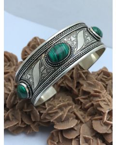 Moroccan Tuareg Silver Bracelet | Handcrafted Cultural Accessory