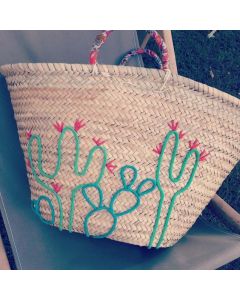 Handwoven Moroccan Berber Cactus Handbag - Sustainable Straw Fashion