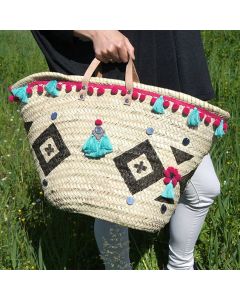 Moroccan Handcrafted Eco-Friendly Straw Handbag
