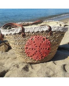 Eco-Friendly Moroccan Straw Handbag Basket for Stylish Outings